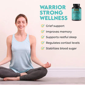 Zoom sur une capsule d'Ashwagandha bio Warrior Strong Wellness