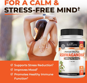 Zoom sur une capsule d'ashwagandha BioSchwartz