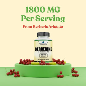 Zoom sur une capsule de berbérine 1800mg American Standard Supplements