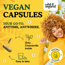 Zoom sur une capsule de camomille Wild & Organic
