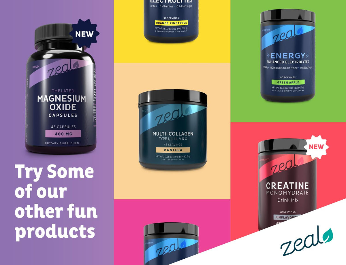 Zoom sur une capsule de magnésium oxyde 400mg Zeal Naturals
