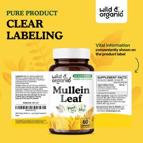 Zoom sur une capsule de mullein Wild & Organic