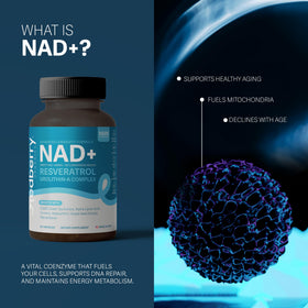 Zoom sur une capsule de NAD+ Redberry Organics