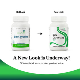 Zoom sur une capsule de Zinc Carnosine Seeking Health