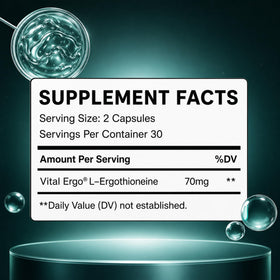 Zoom sur une capsule MixPower L-Ergothioneine 70mg