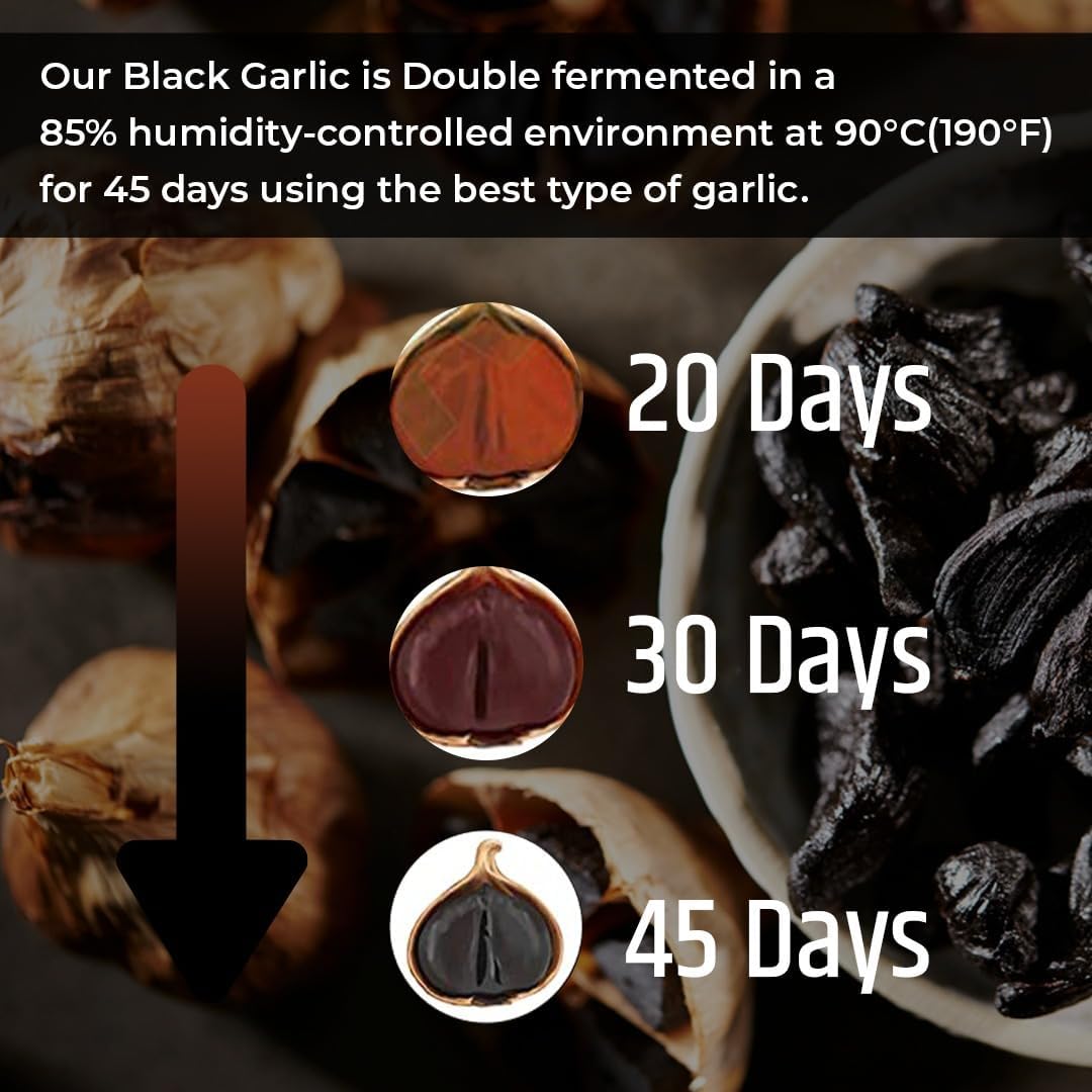 Zoom sur une gélule d'ail noir vieilli Bhumi Organic