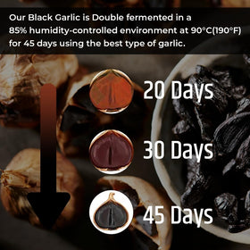 Zoom sur une gélule d'ail noir vieilli Bhumi Organic