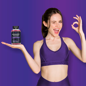 Zoom sur une gummy de resvératrol Effective Nutra