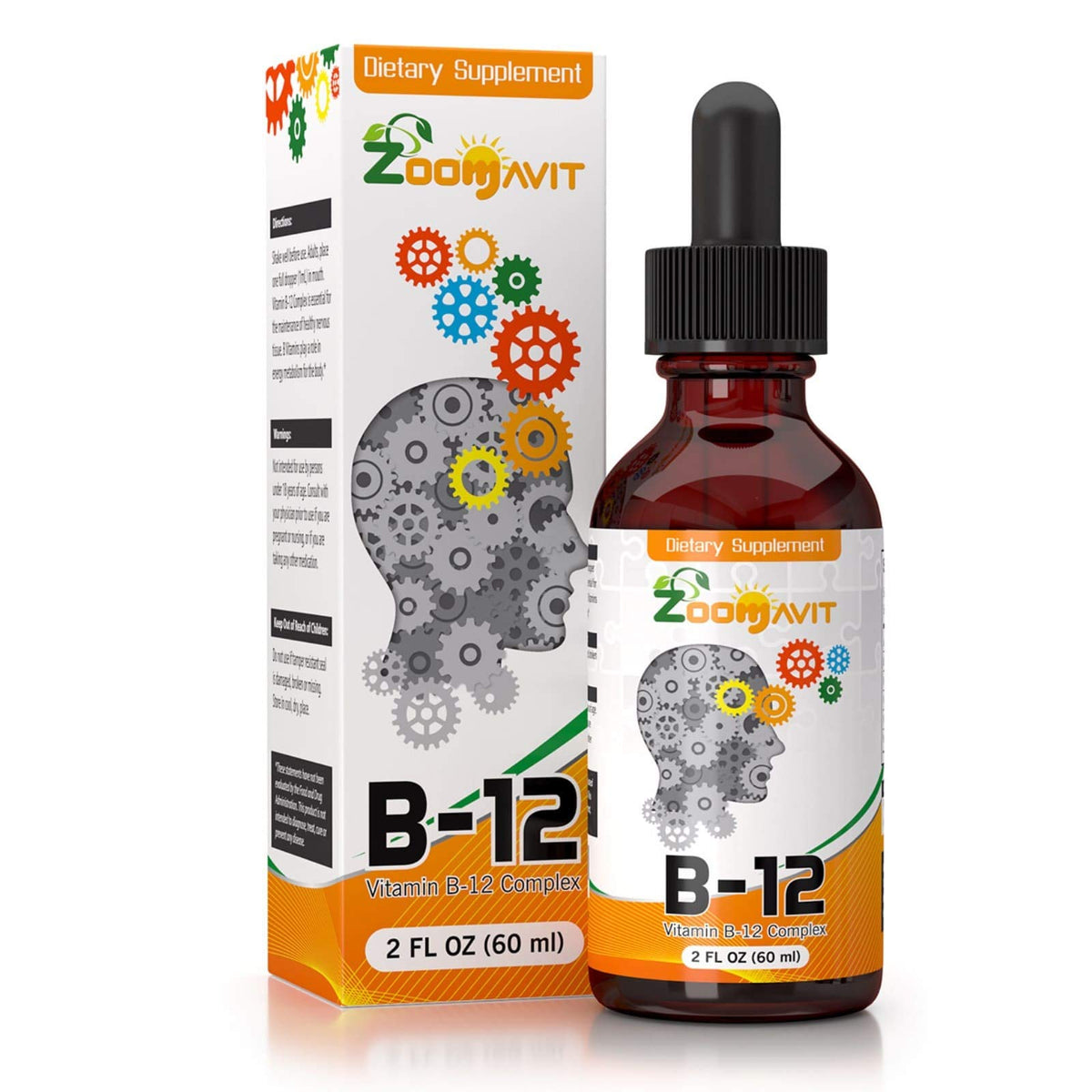 Zoomavit complexe de vitamines B liquide 60 ml vue avant
