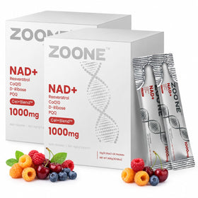 Zoone Complément Alimentaire NAD+ 1000mg Liquide, sachets en vue de face