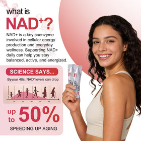 Zoone NAD Plus 1000mg liquide avec verre d'eau