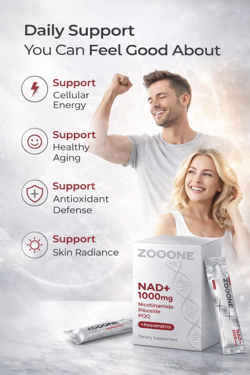 zooone complément NAD+ 30pcs informations nutritionnelles