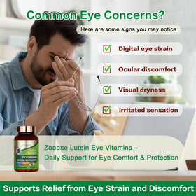 zooone Compléments Alimentaires Luteine et Zeaxanthine 90 capsules vue arrière