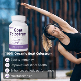 ZOXY Capsules de Colostrum de Chèvre - Vue arrière du flacon