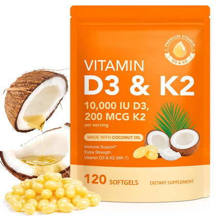 ZROGJBMK D3 K2 10000 IU gélules en boîte