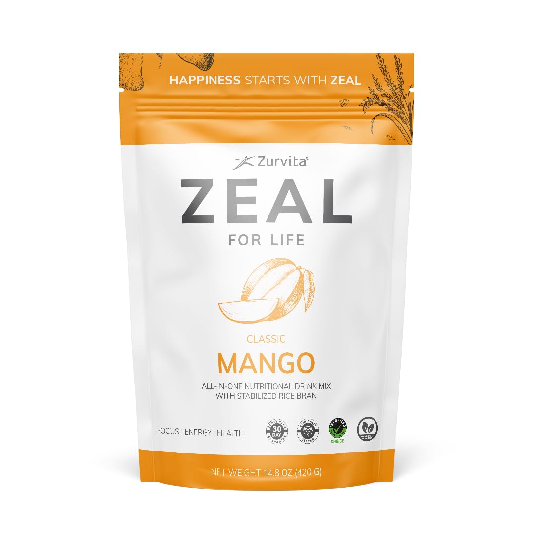 Zurvita Zeal for Life mélange nutritionnel mangue 420 g, vue avant