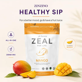 Zurvita Zeal for Life mélange nutritionnel mangue 420 g, vue de côté