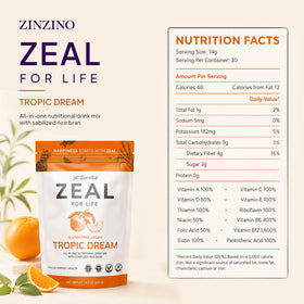 Zurvita Zeal for Life Tropic Dream 420 g avec cuillère