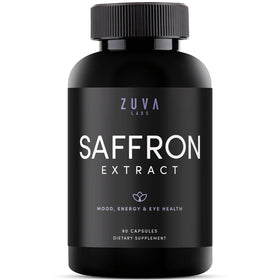 ZuvaLabs Compléments Alimentaires Safran 90 Capsules - vue de face