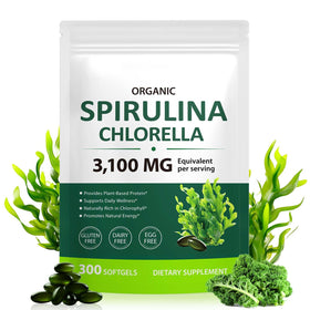 ZUZOKKAHA Spiruline & Chlorelle Softgels 17-in-1 avant