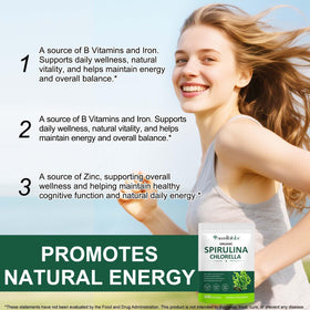 ZUZOKKAHA Spiruline & Chlorelle Softgels 17-in-1 avec dosage