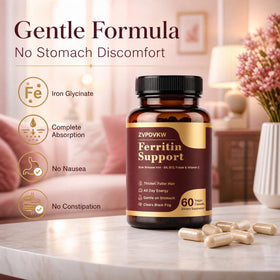 ZVPDVKW Complément Alimentaire Fer Femme 60 Capsules à côté d'autres vitamines