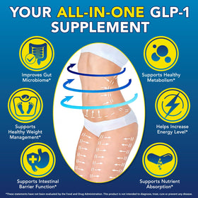 ZXXBEST Complément Alimentaire GLP-1 90 Capsules sur fond blanc
