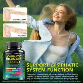 ZXXBEST Drainage Lymphatique capsules sur une table