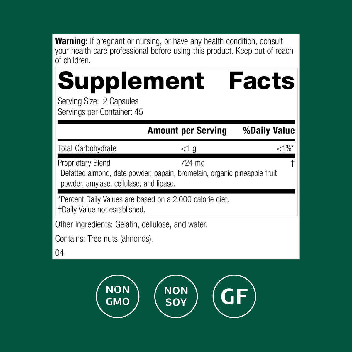 Zymex II Standard Process flacon avec capsules