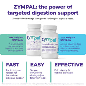 ZYMPAL Enzymes daily 10 000 Unités Lipase USP - flacon avec étiquette visible