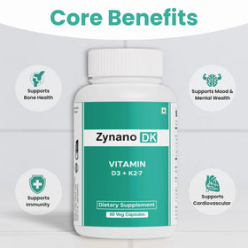 Zynano D3 K2 capsule sur un fond vert
