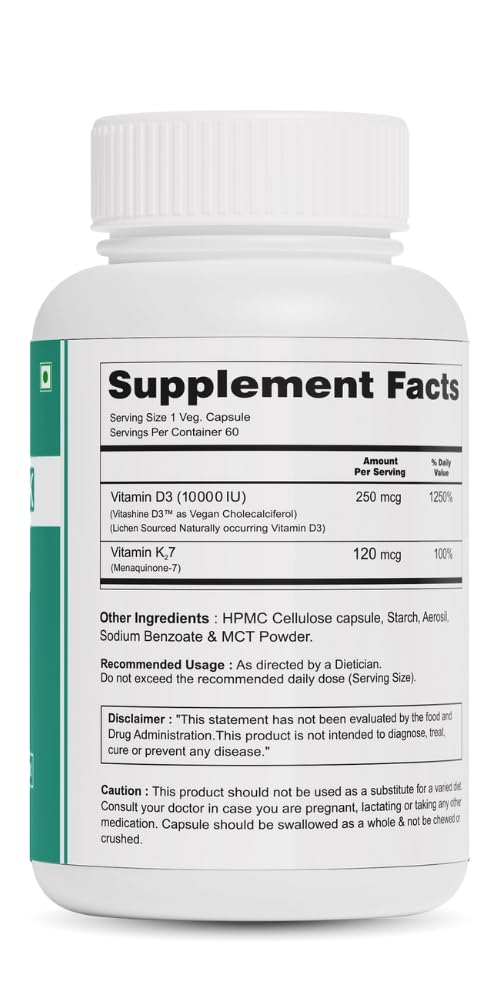 Zynano D3 K2 capsules végétales sur une table