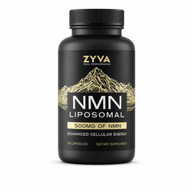 ZYVA Liposomal NMN 500mg capsules front view