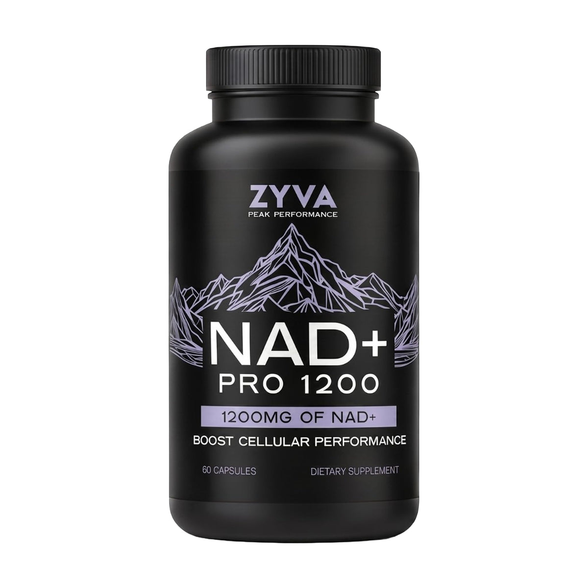 ZYVA NAD+ Pro 1200 boîte de 60 capsules vegan vue de face