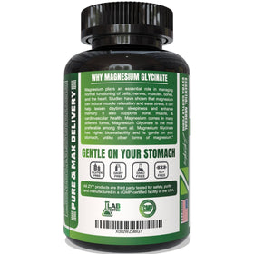zyy Capsules de Glycinate de Magnésium Pur 1000mg - vue latérale