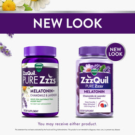 ZzzQuil Gélules de Mélatonine 2mg affichant la saveur vanille sauvage