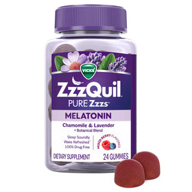 ZzzQuil Gélules de Mélatonine 2mg vue avant avec emballage