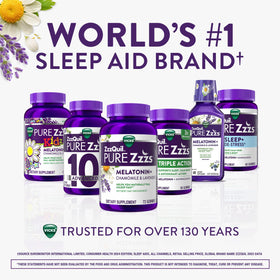 ZzzQuil Gummies avec des ingrédients naturels comme Ashwagandha