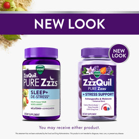 ZzzQuil Gummy Melatonin 2mg gummies close-up