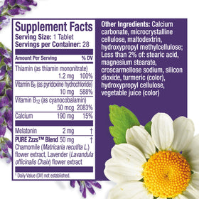 ZzzQuil Pure Zzzs All Night comprimés de mélatonine 2 mg, mode d'emploi